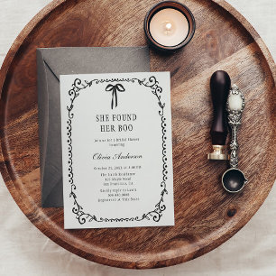 She Found Her Boo Halloween Bridal Shower Invitation