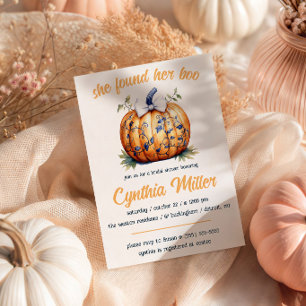 She Found Her Boo! Halloween Themed Bridal Shower Invitation