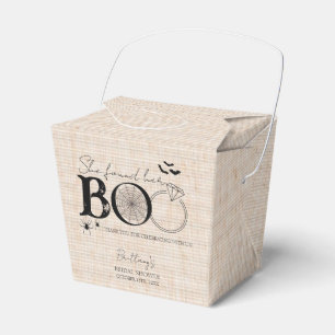 She Found Her Boo Rustic Halloween Bridal Shower Favour Box