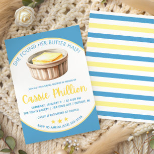 She Found her Butter Half Bridal Shower Invitation