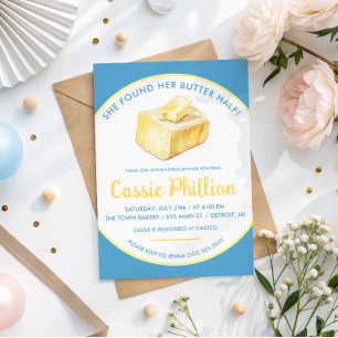 She Found her Butter Half Bridal Shower Invitation