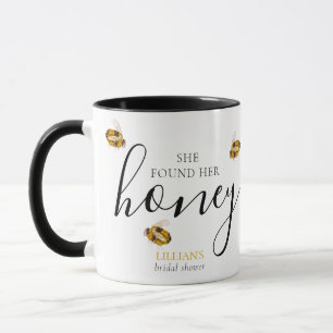 She Found Her Honey Bee Bridal Shower Favour Mug