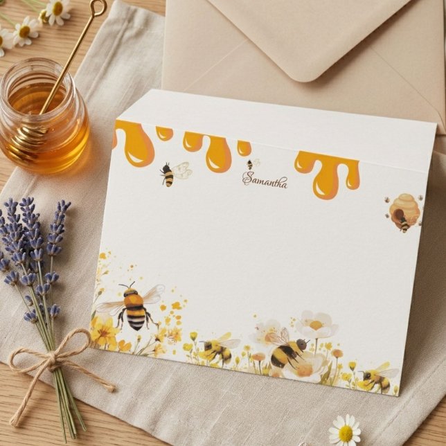 She found her honey bee bridal shower note card (Creator Uploaded)