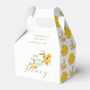 She Found Her Honey Bee Floral Bridal Shower Favour Box