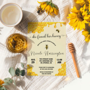 She Found Her Honey!  Bee, Honey, Bridal Shower Invitation