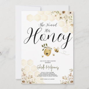 She Found Her Honey Bridal Shower Invitation