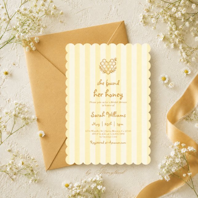 She Found Her honey Bridal Shower invitation (Creator Uploaded)