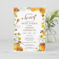 She Found her Honey Bridal Shower Invitation