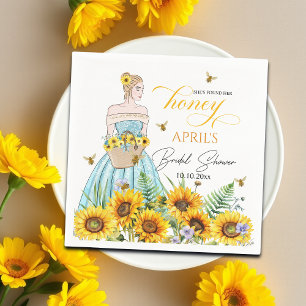 She Found Her Honey Bridal Shower Napkin