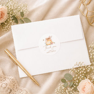 She Found Her Honey Bridal Shower Thank You Classic Round Sticker