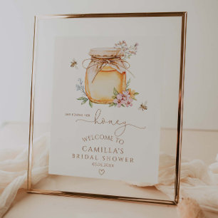 She found her honey Bridal Shower Welcome Poster