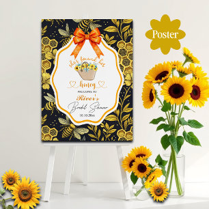 She Found Her Honey Bridal Shower Welcome Poster