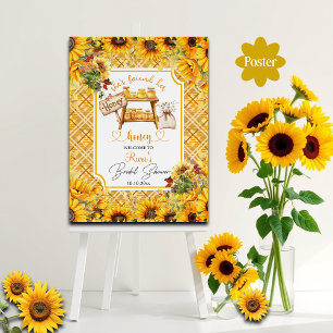 She Found Her Honey Bridal Shower Welcome Poster