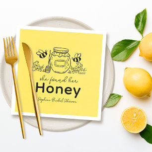 She found her Honey Hand-drawn Bridal Shower Napkin