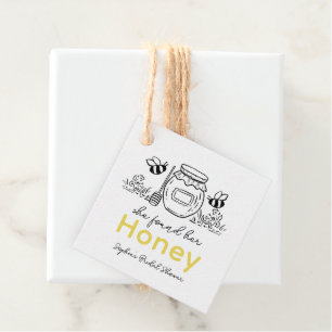 She found her Honey Hand-drawn White Bridal Shower Favour Tags