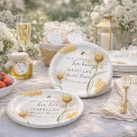 She Found Her Honey Personalized Bee Bridal Shower Paper Plate<br><div class="desc">Personalized She Found Her Honey Bridal Shower Paper Plates – Custom Bee-Themed Bridal Shower Tableware Elevate your bridal shower tablescape with these charming She Found Her Honey personalized paper plates, designed to add a sweet and elegant touch to your celebration. Featuring delicate watercolor daisies, soft golden honeycomb details, and a...</div>