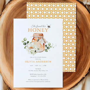 She Found Her Honey Watercolor Bridal Shower Invitation