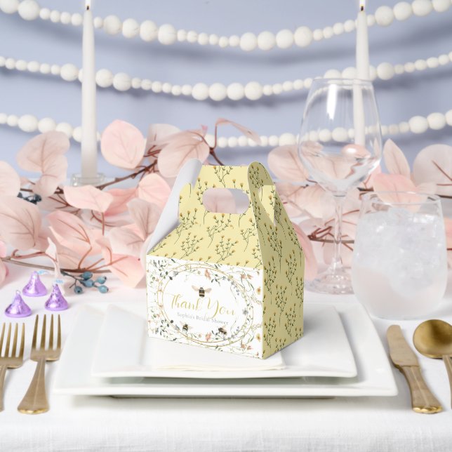 She found her Honey Wildflower Bridal Shower Favour Box (Wedding)