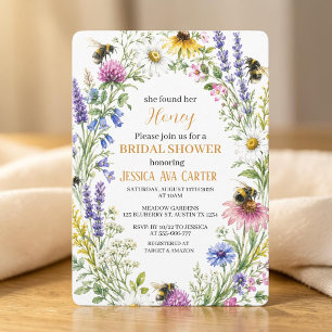 She found her Honey Wildflower Bridal Shower  Invitation