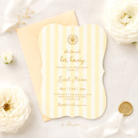 She Found Her Honey Yellow Stripes Bridal Shower