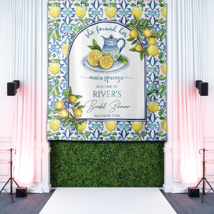 She Found Her Main Squeeze Bridal Shower Backdrop Tapestry