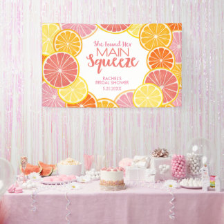 She Found Her Main Squeeze Bridal Shower Banner