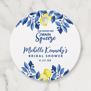 She Found Her Main Squeeze Bridal Shower  Favour Tags