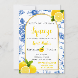 She Found Her Main Squeeze Bridal Shower Invitation