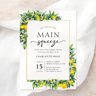 She Found Her Main Squeeze Bridal Shower Invitation
