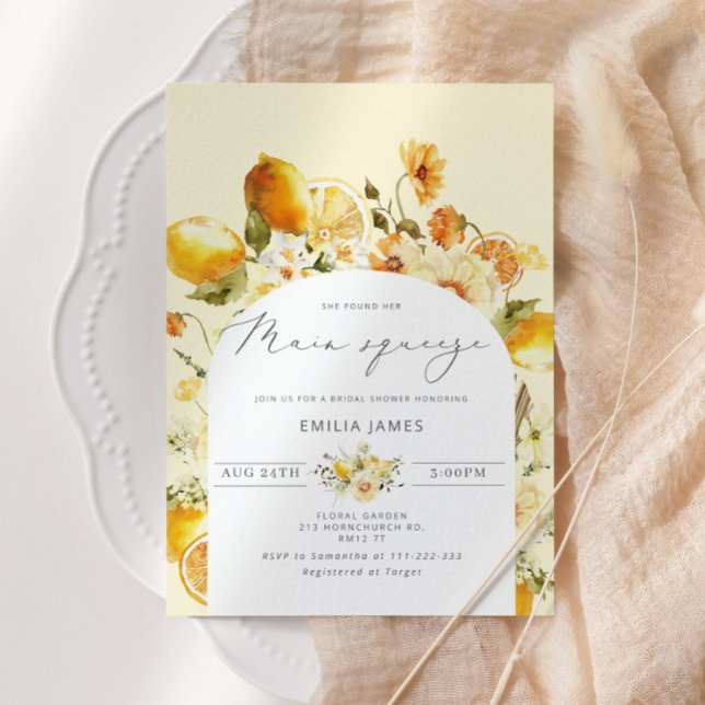 She found her main squeeze bridal shower invitation (Creator Uploaded)