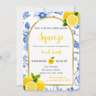 She Found Her Main Squeeze Bridal Shower Invitation