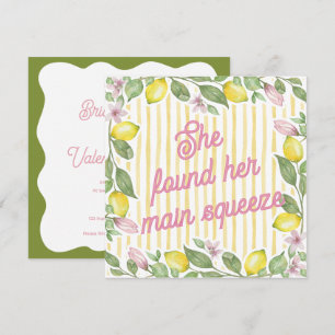 She Found Her Main Squeeze Bridal Shower Invite