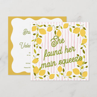 She Found Her Main Squeeze Bridal Shower Invite