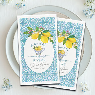 She Found Her Main Squeeze Bridal Shower Napkin