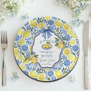 She Found Her Main Squeeze Bridal Shower Paper Plate