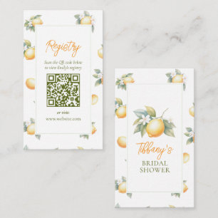 She Found Her Main Squeeze Bridal Shower Registry Enclosure Card