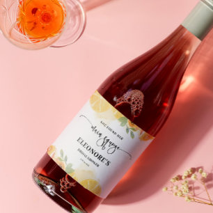She Found her Main Squeeze Bridal Shower  Sparkling Wine Label