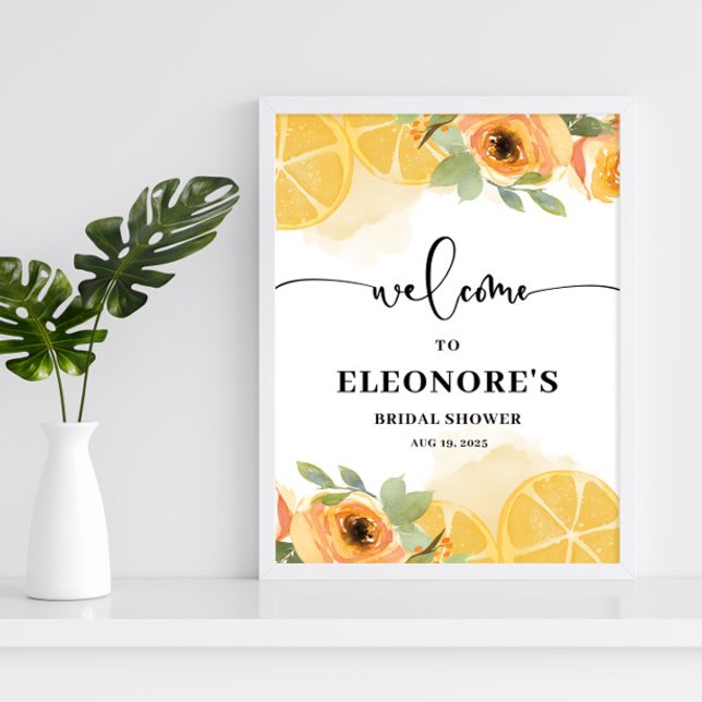 She Found her Main Squeeze Bridal Shower Welcome  Poster (Creator Uploaded)