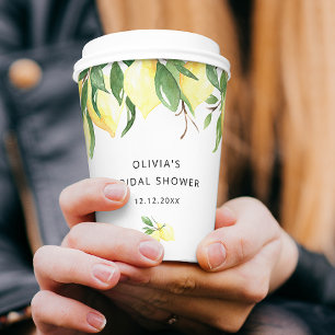 She Found Her Main Squeeze Chic Bridal Shower Paper Cups