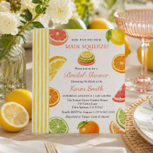 She Found Her Main Squeeze Citrus Bridal Shower
