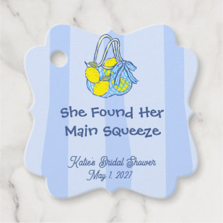 She Found Her Main Squeeze Favour Bag Tags