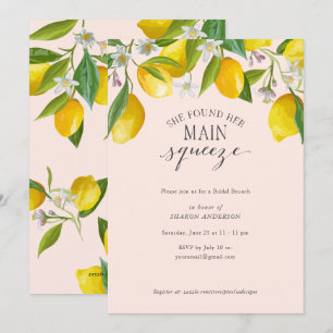 She found her main squeeze, Lemon Bridal Brunch  I Invitation