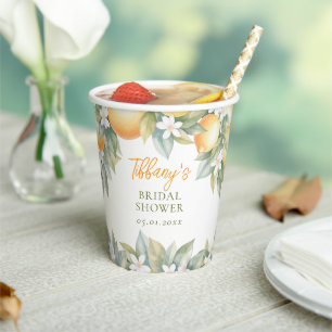 She Found Her Main Squeeze Lemon Bridal Shower Paper Cups