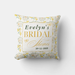 She Found Her Main Squeeze Lemons Bridal Shower  Cushion