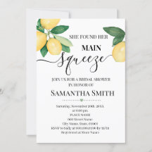 She found her main squeeze, lemons bridal shower