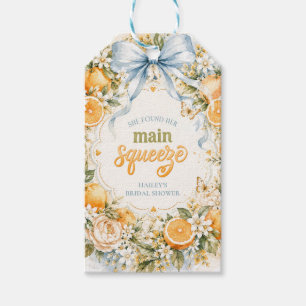 She Found Her Main Squeeze Orange Blossom Bridal Gift Tags