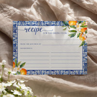 She Found Her Main Squeeze Oranges Recipe Card