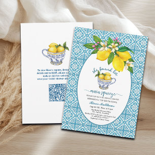 She Found Her Main Squeeze QR Code Bridal Shower Invitation