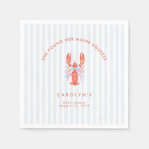She Found Her Maine Squeeze Coastal Lobster  Napkin