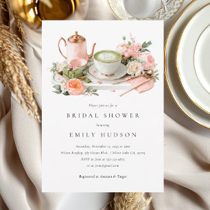 She Found Her Perfect Matcha Bridal Shower Invitation